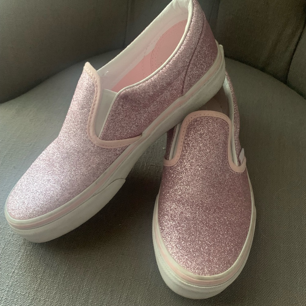 Girls size 3 glittery vans